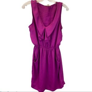 Silence + Noise Magenta Ruffle Top Dress Size Sm